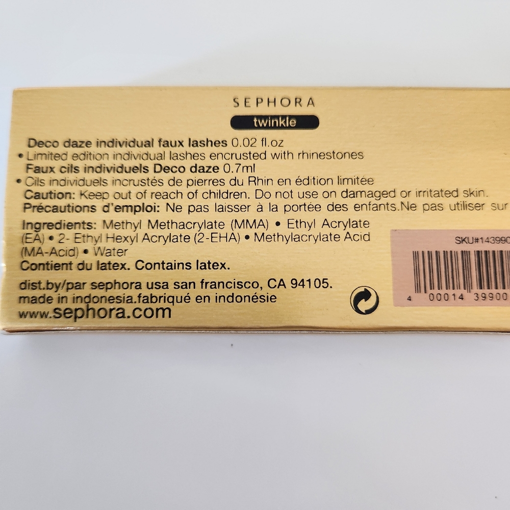 Sephora Collection Deco Daze Individual Faux Lashes Twinkle Rhinestone New - Picture 3 of 3